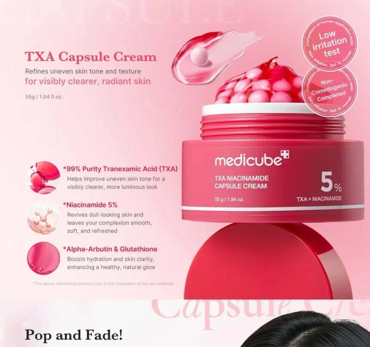 Transform Your Skin with MEDICUBE TXA + Niacinamide Capsule Cream - Ultimate Hydration for All Skin Types