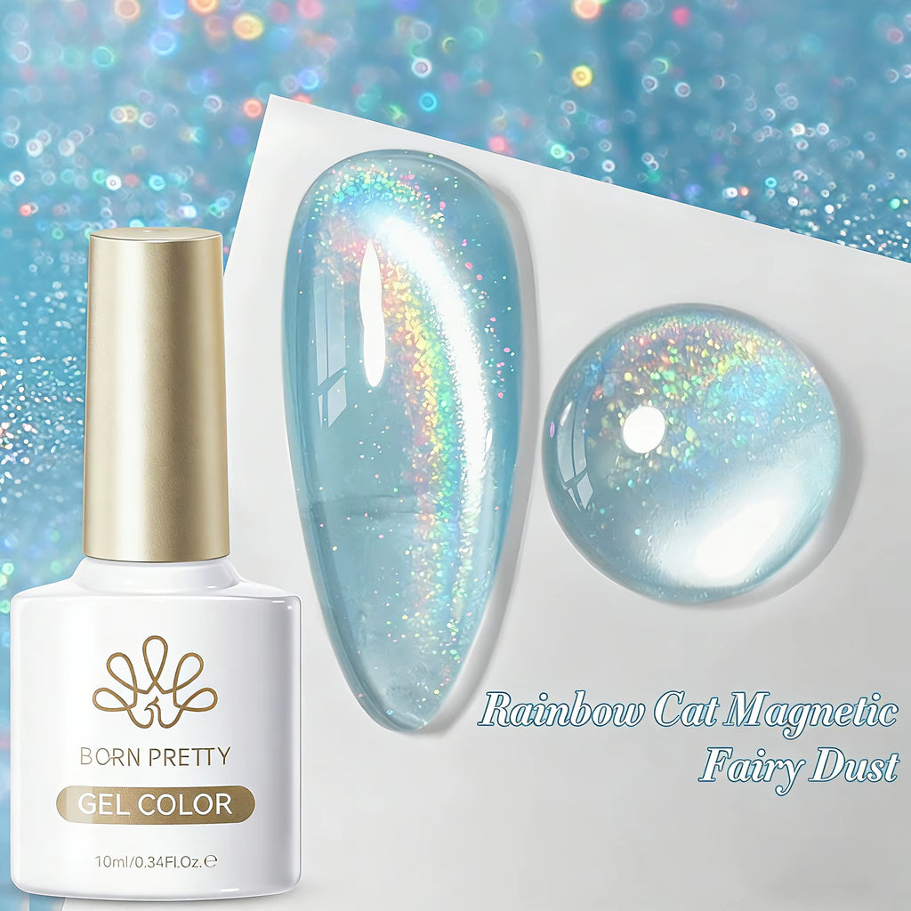 10Ml Black Glass Cat Magnetic Gel Nail Polish Punk Style Nail Art Manicure Varnis Semi Permanent Gel for Winter Nail