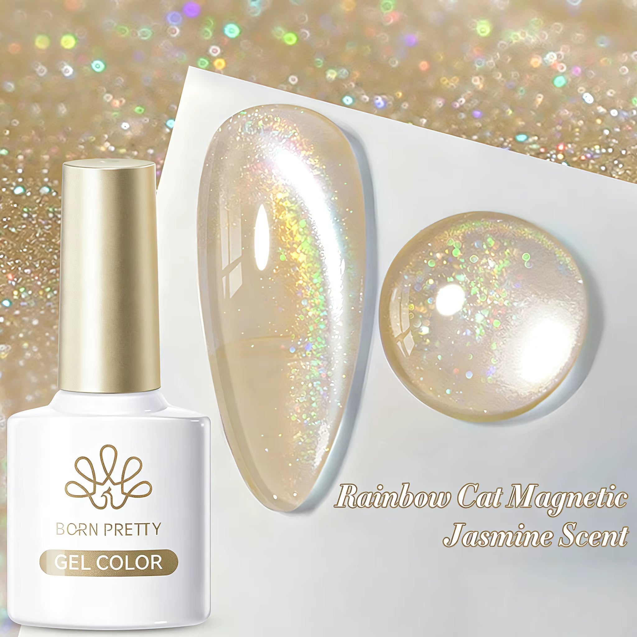 10Ml Black Glass Cat Magnetic Gel Nail Polish Punk Style Nail Art Manicure Varnis Semi Permanent Gel for Winter Nail