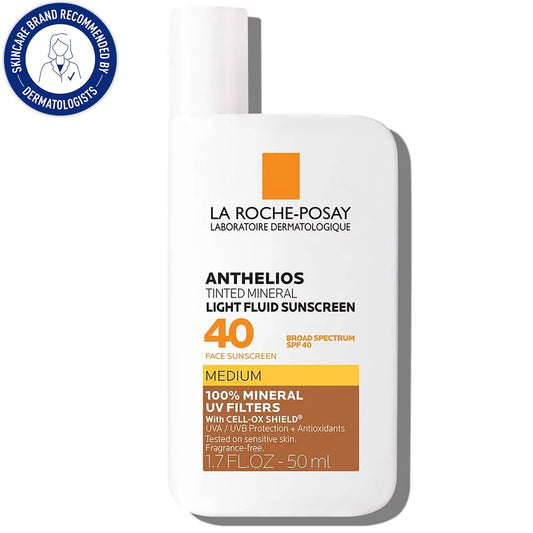 La Roche-Posay - Anthelios Tinted Mineral SPF 40 Light Fluid Sunscreen Medium
